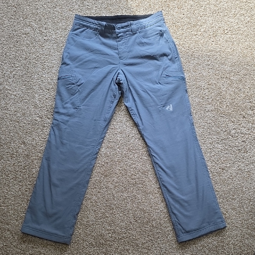 Eddie Bauer Women's First Ascent Guide Pro Light Blue Fleece Lined Pants